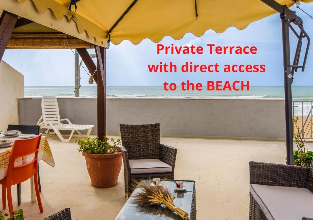 Arisa -Terrazza Privata 60 Mq Sulla Spiaggia Donnalucata  Buitenkant foto
